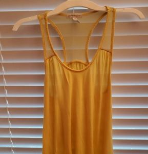 Soft hi low tank w/sheer straps